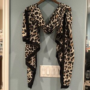 Leopard print scarf/wrap